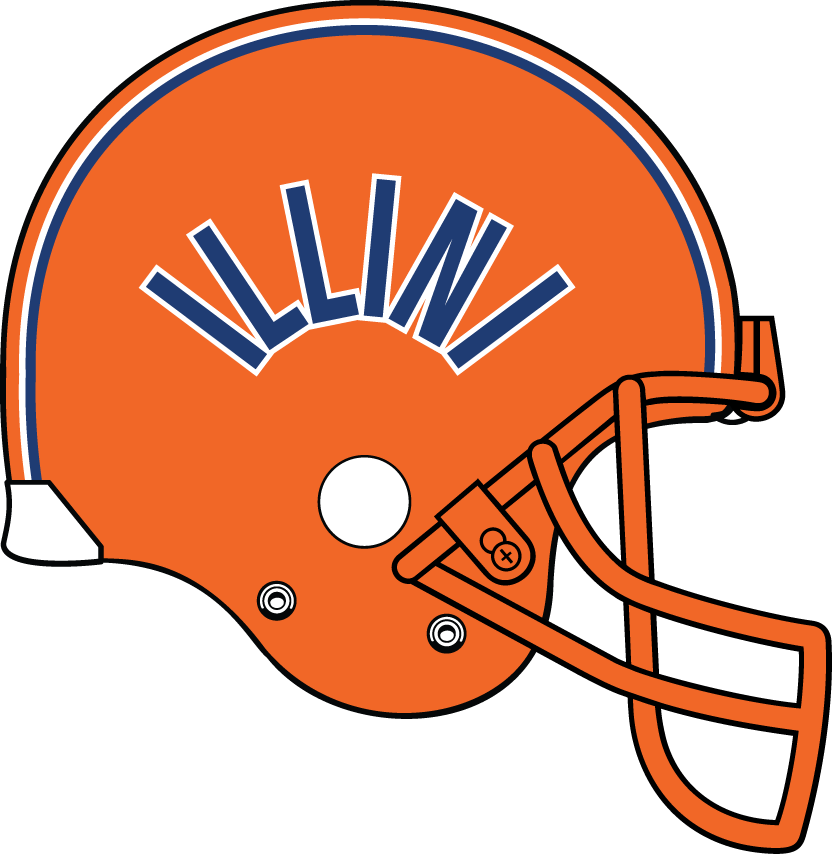 Illinois Fighting Illini 1983-1987 Helmet Logo iron on transfers for T-shirts